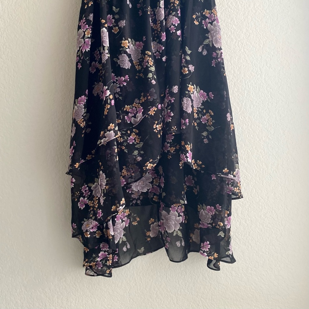 BETSEY JOHNSON Floral Wrap Midi Dress - Size 8 - Picture 4 of 10